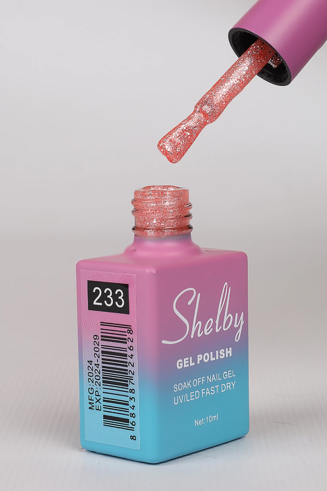 SHELBY 10 ML. A233 IŞILTILI RENKLİ KALICI OJE
