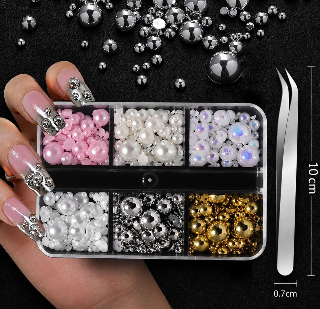 Karışık Renkli İnci Charm mis-3723