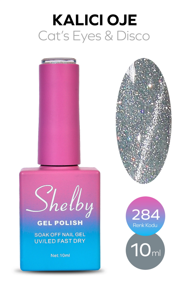SHELBY 10 ML. A284 DİSCO & KEDİ GÖZÜ KALICI OJE