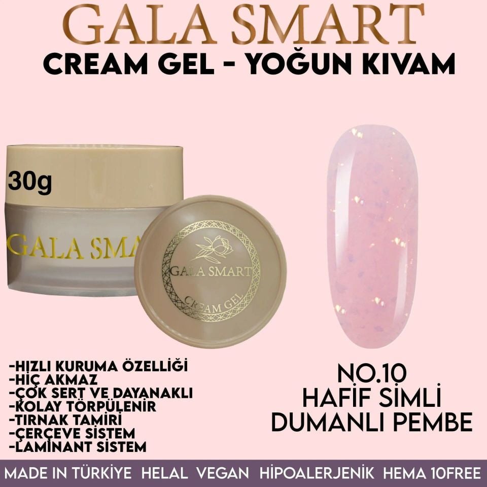 GALA SMART - CREAM GEL 30GR NO:10