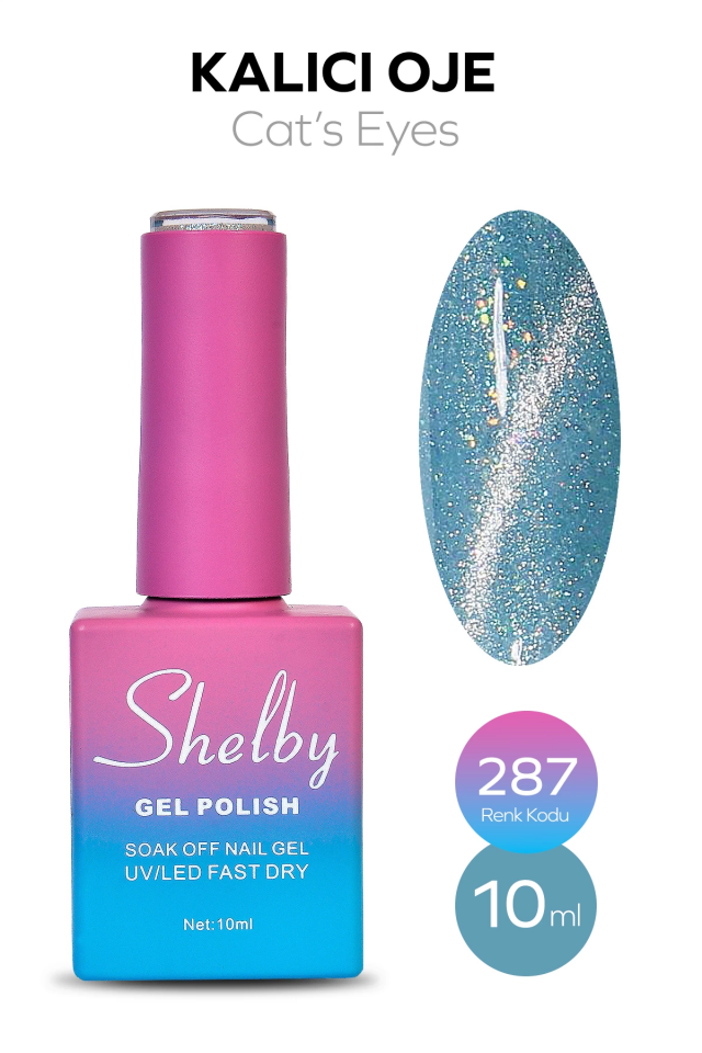 SHELBY 10 ML. A287 KEDİ GÖZÜ KALICI OJE