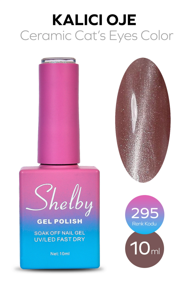 SHELBY 10 ML. A295 SERAMİK KEDİ GÖZÜ KALICI OJE