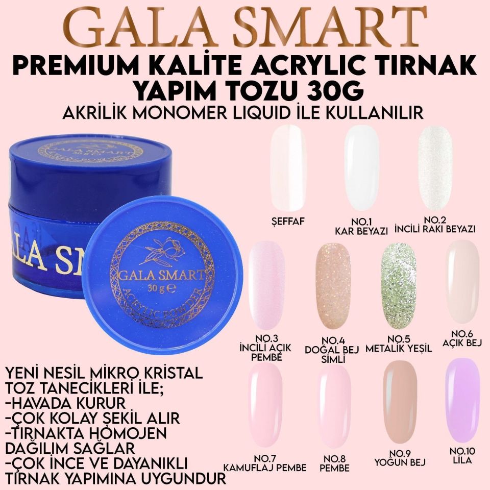AKRİLİK TOZ PREMİUM 30 g - NO:10
