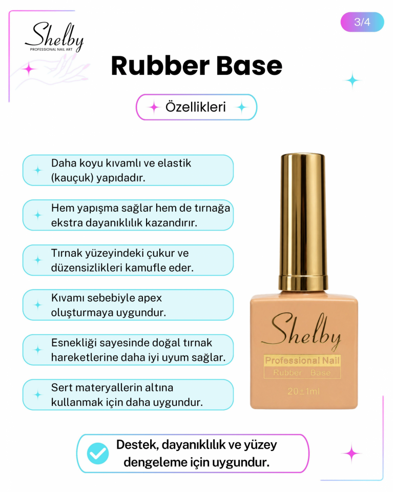 SHELBY  01 - ŞEFFAF 20 ML.RUBBER BASE