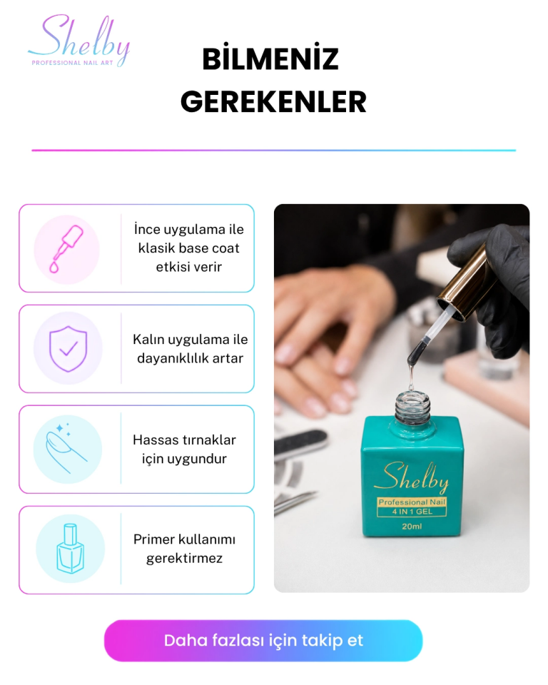 SHELBY  4 in 1 - 20ML. ÖZEL GEL