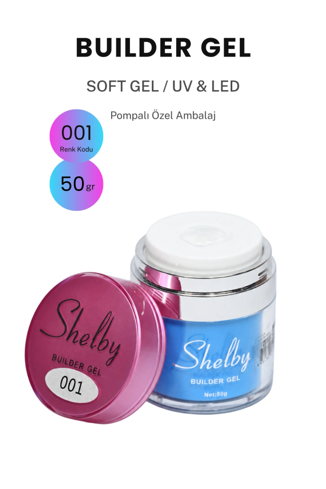 SHELBY 01 - 50 Gr. YENİ POMPALI BUILDER GEL