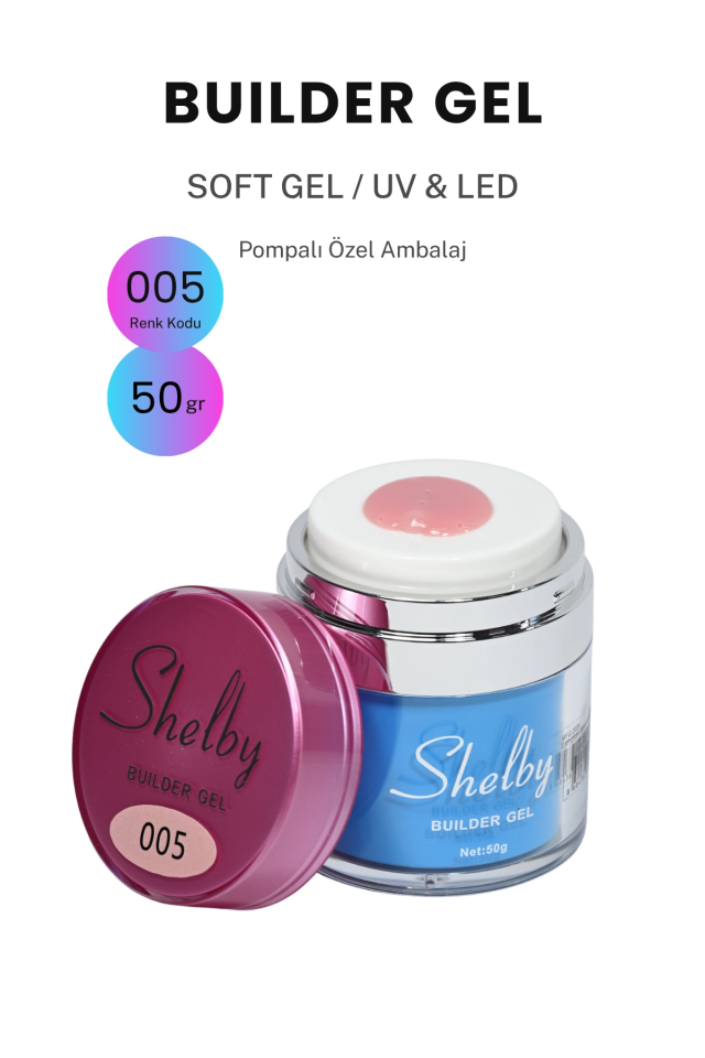 SHELBY 05 - 50 Gr. YENİ POMPALI BUILDER GEL