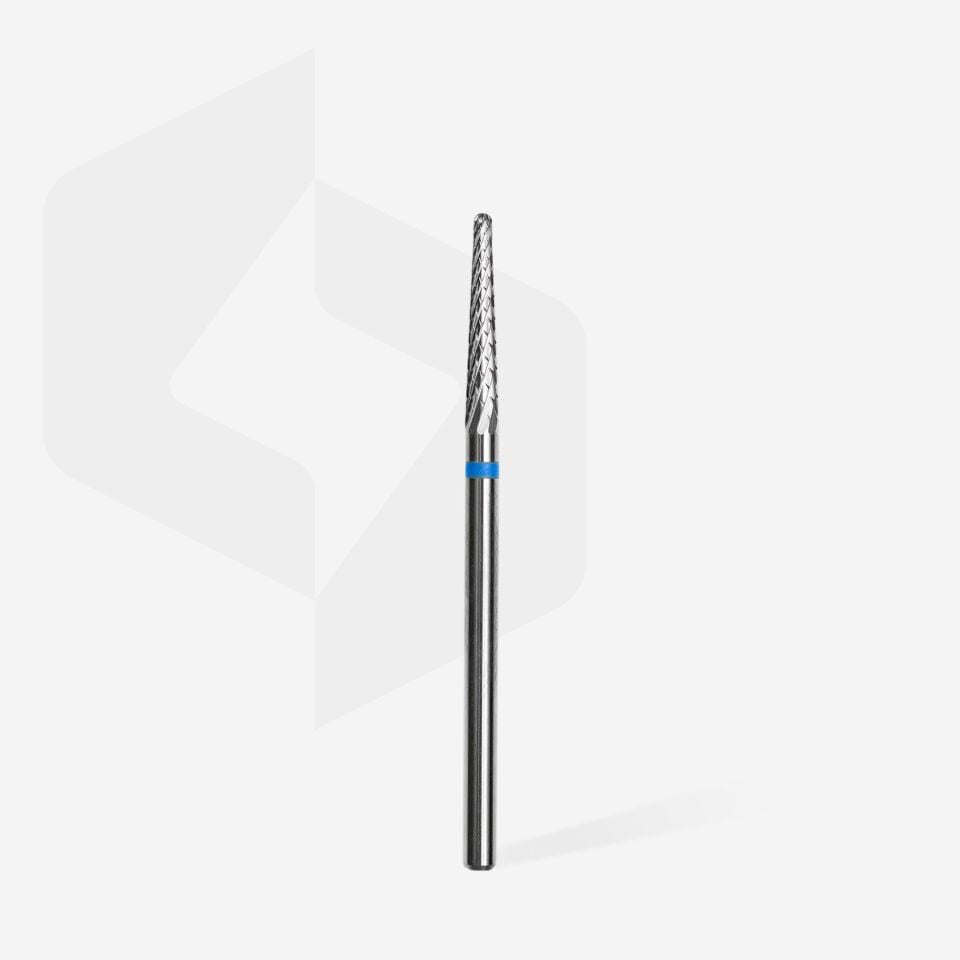 STALEKS EXPERT Sert alaşım koni freze, mavi, çap 2,3 mm, çalışma kısmı 14 mm