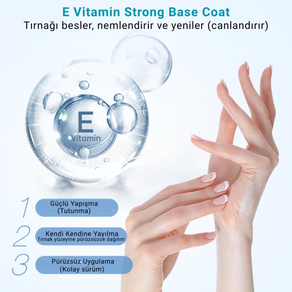 E Vitamin Strong Base Coat - 10ml