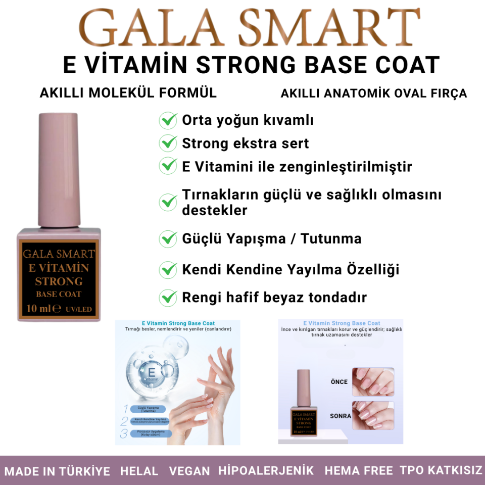 E Vitamin Strong Base Coat - 10ml