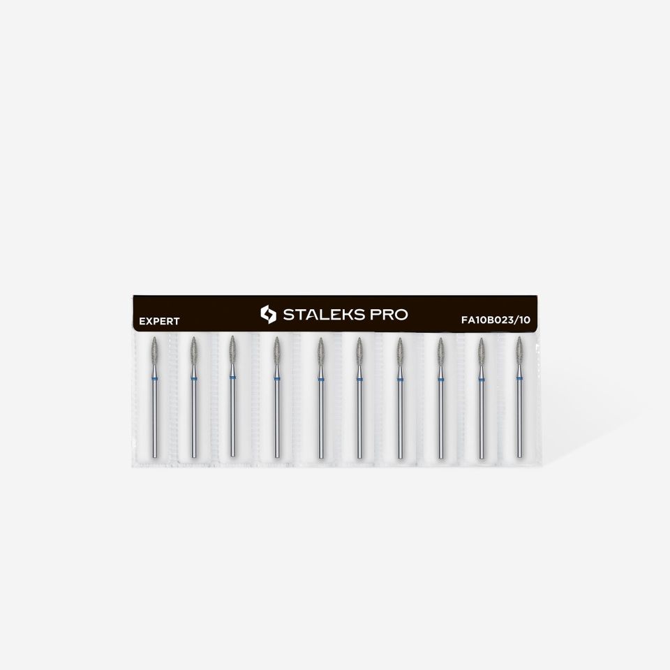 STALEKS Elmas Alev Freze, Mavi, Çap 2,3 mm, Çalışma Kısmı 10 mm