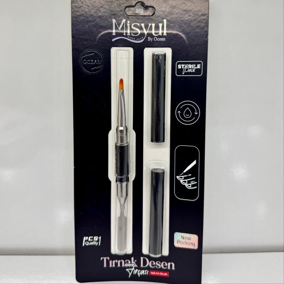 Poly Jel Fırçası, Çift Taraflı Spatulalı Poly Jel Uygulama Fırçası