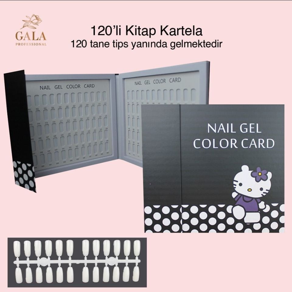 KİTAP KARTELA 120 Lİ  SİYAH (TİPSLER DAHİL)