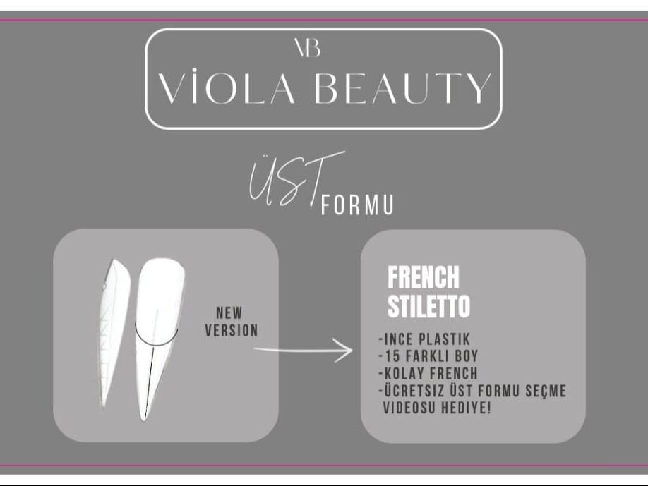 Viola Üst Form - French Stiletto