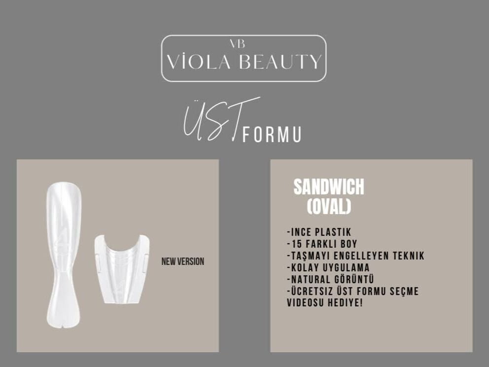 Viola Üst Form - Sandwıch Oval