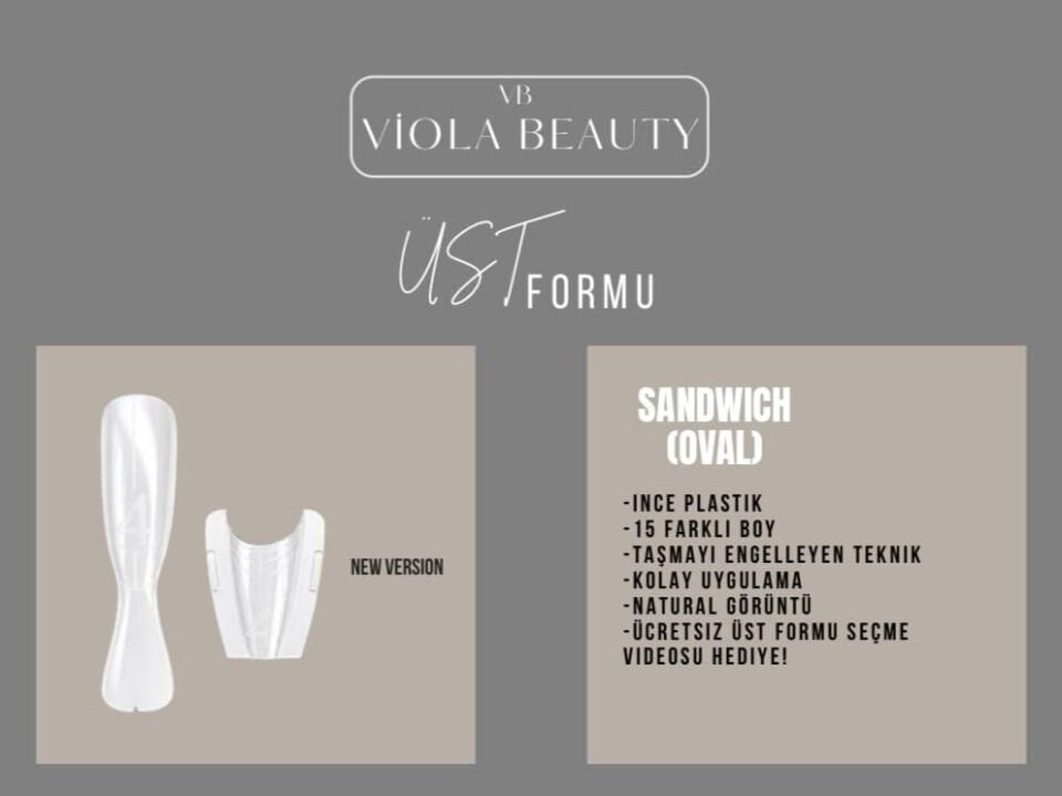 Viola Üst Form - Sandwıch Oval