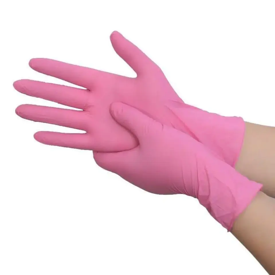 Nitril Eldiven 100'lü Pembe - M Beden