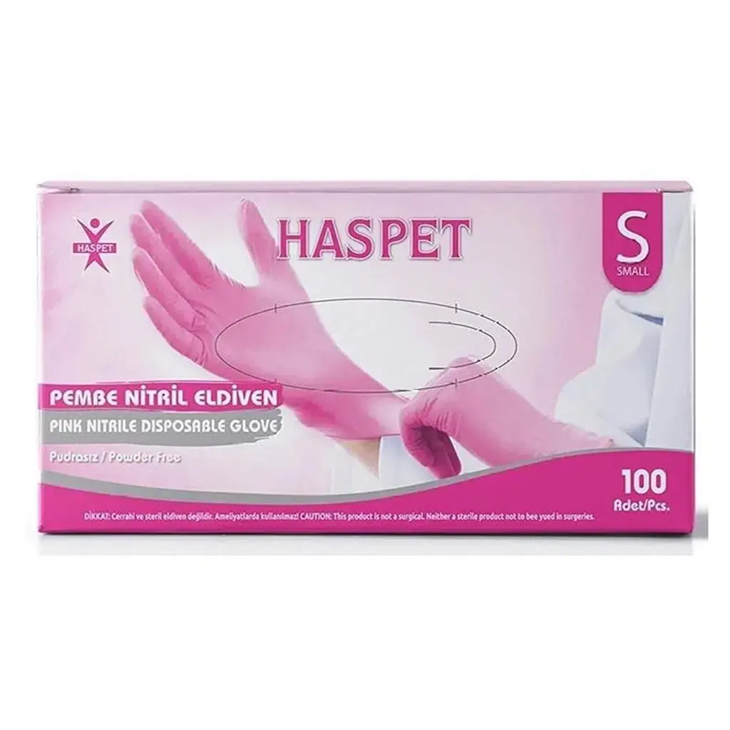 Nitril Eldiven 100'lü Pembe - S Beden