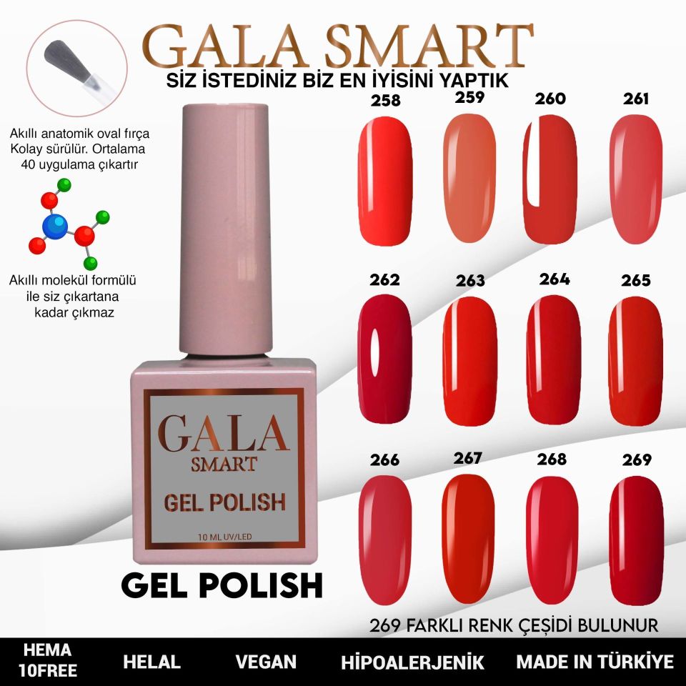 GALA CLASSİC KALICI OJE 10 mle 258