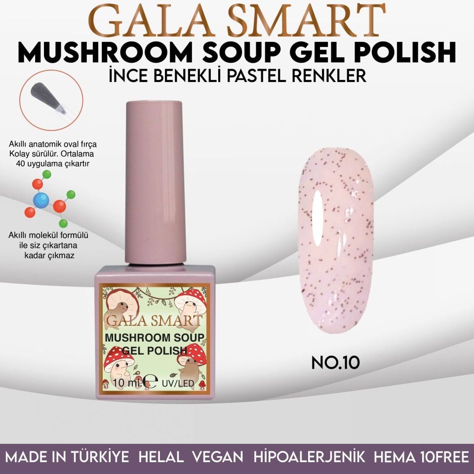 MUSHROOM SOUP GEL POLISH 10 ML NO:10