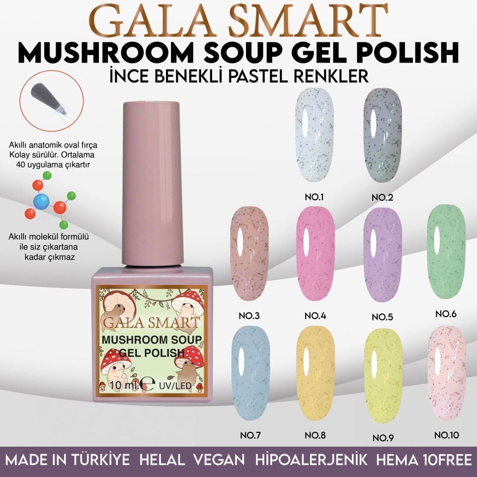 MUSHROOM SOUP GEL POLISH 10 ML NO:01
