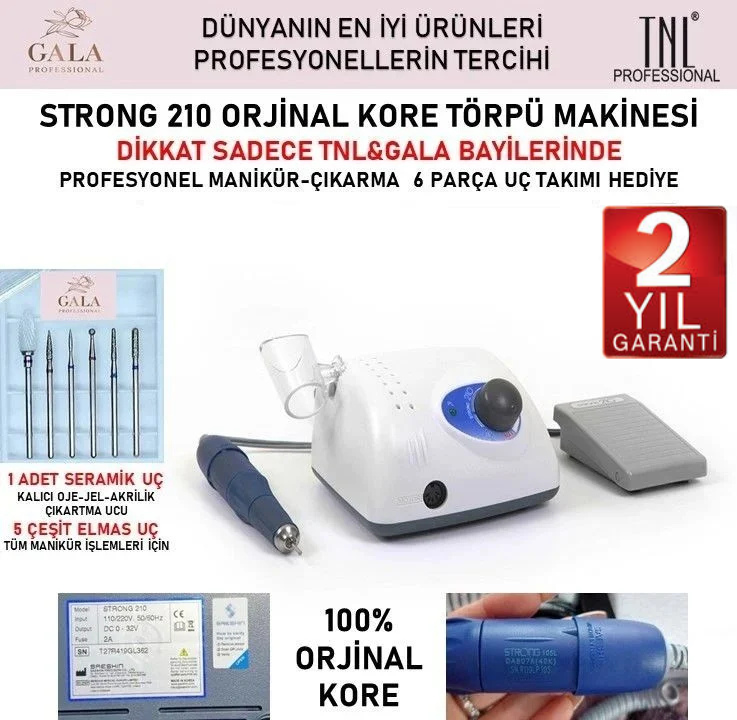 STRONG 210 TIRNAK TÖRPÜ MAKİNASI