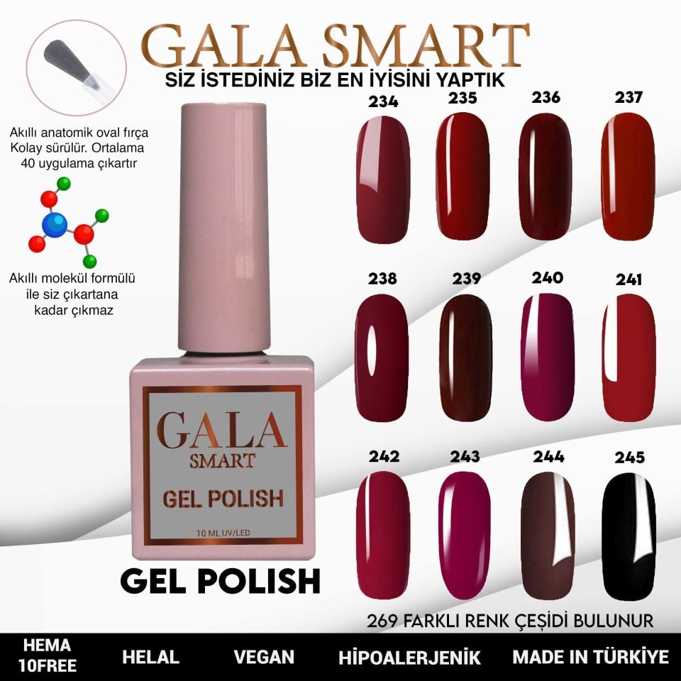 GALA CLASSİC KALICI OJE 10 mle 244