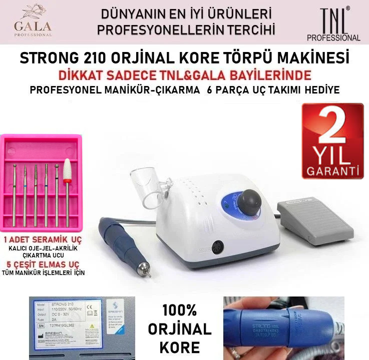STRONG 210 TIRNAK TÖRPÜ MAKİNASI