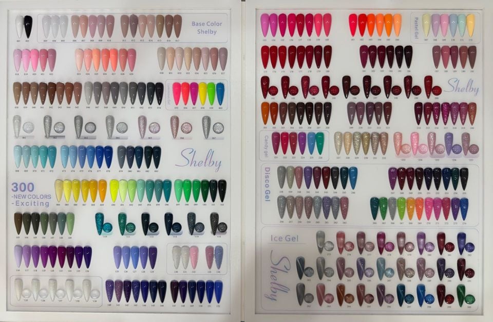 Shelby 300 Renk 10ml. Kalıcı Oje Set (Kartela Hediyeli)