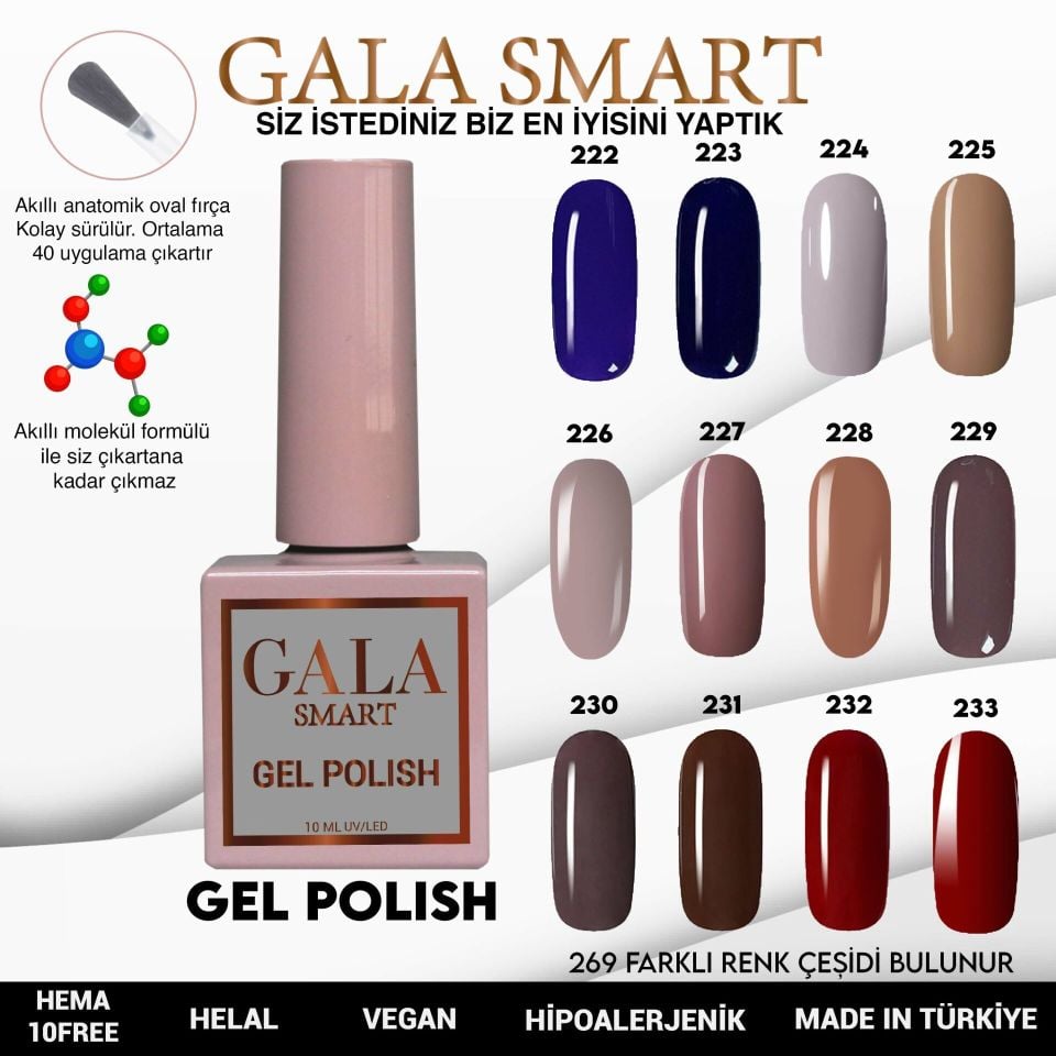 GALA CLASSİC KALICI OJE 10 mle 229