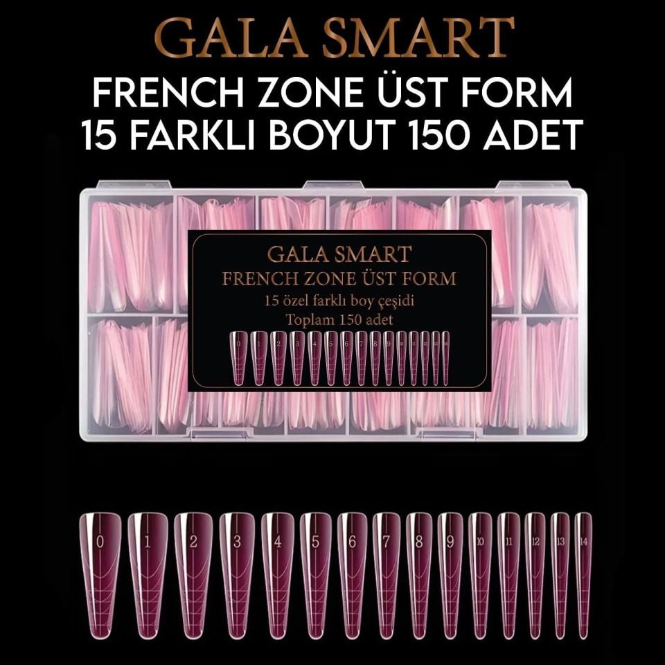 ÜST FORM - FRENCH ZONE 15 FARKLI BOYUT 150 Lİ KUTU