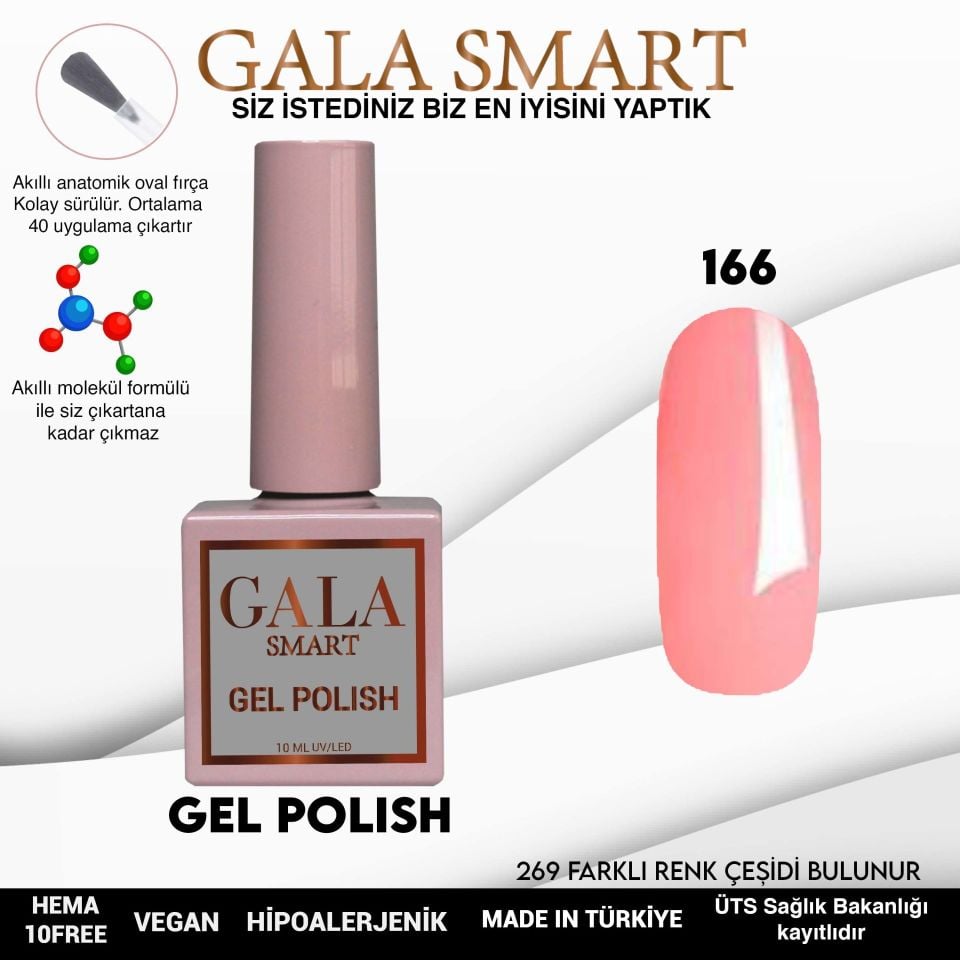 GALA CLASSİC KALICI OJE 10 mle 166