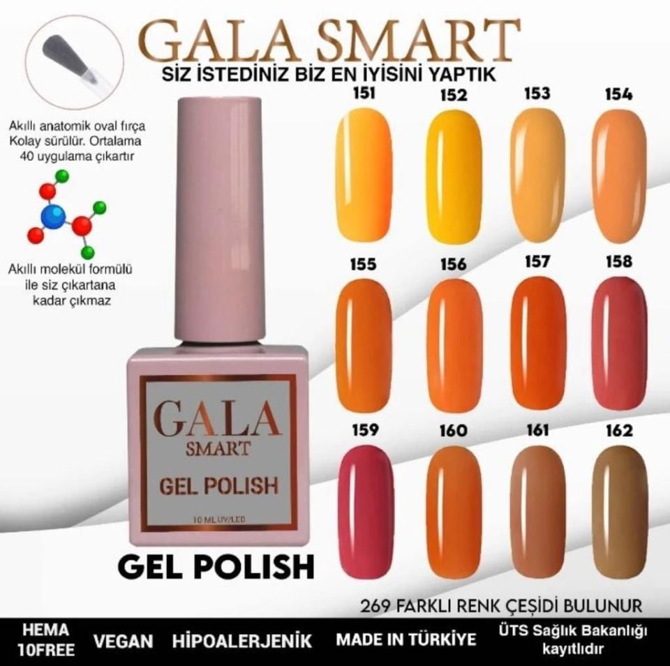 GALA CLASSİC KALICI OJE 10 mle 160