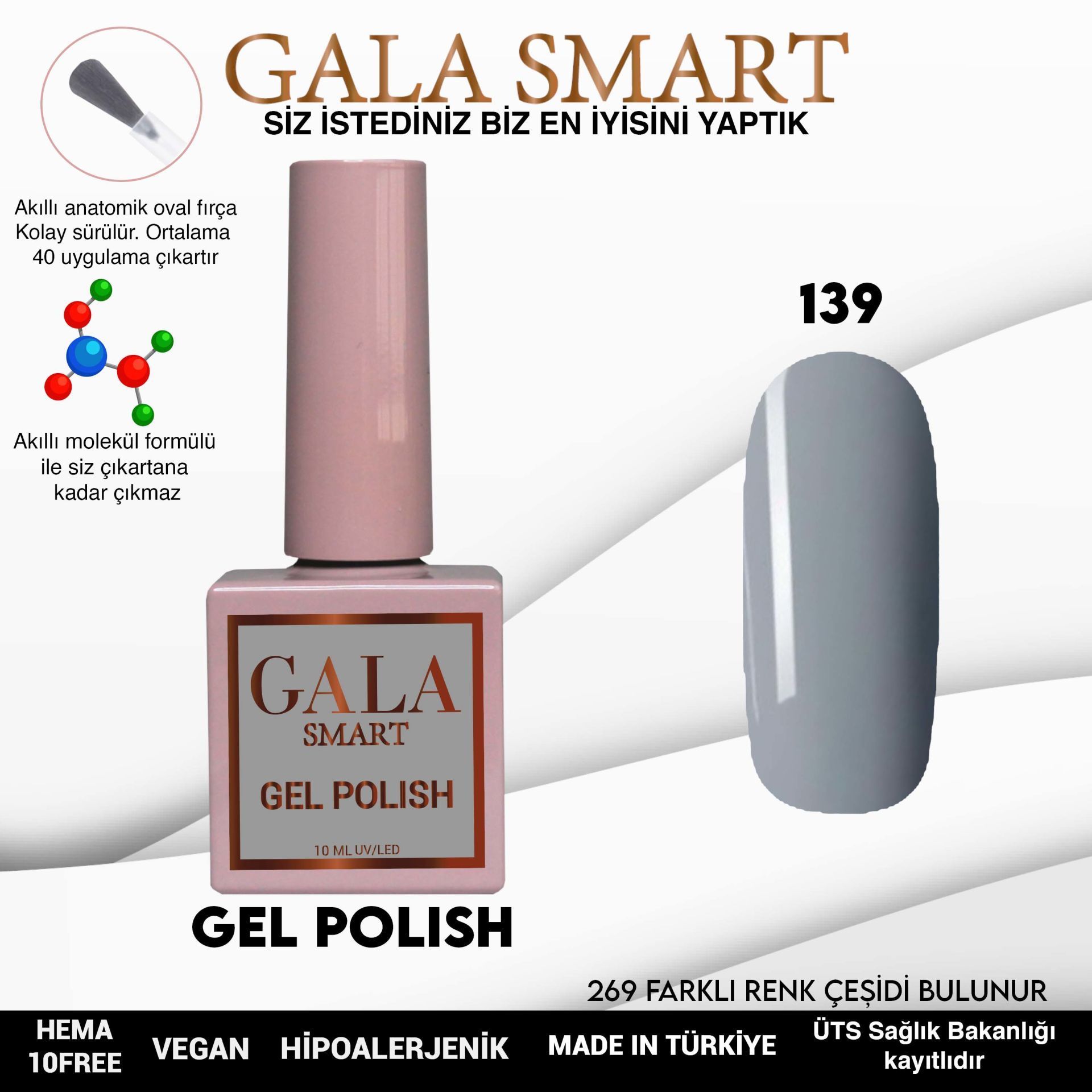 GALA CLASSİC KALICI OJE 10 mle 139
