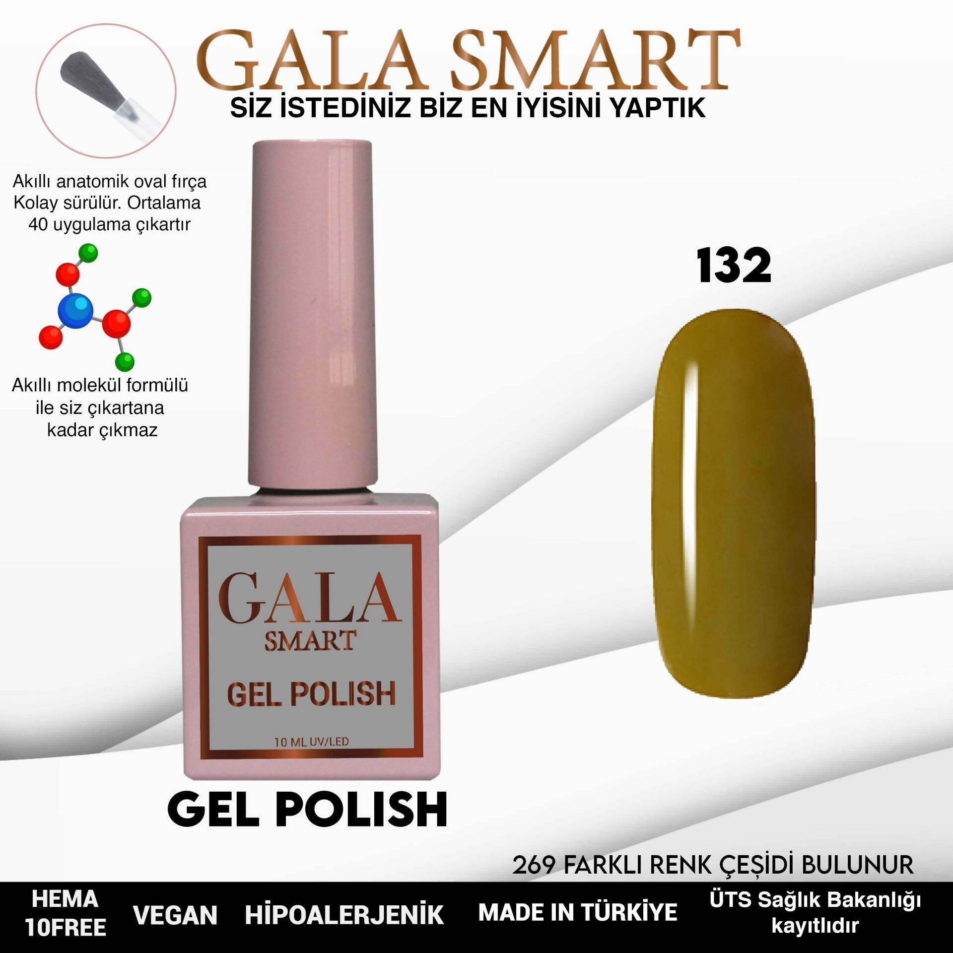 GALA CLASSİC KALICI OJE 10 mle 132