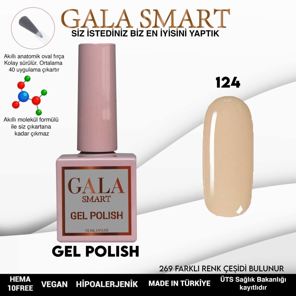GALA CLASSİC KALICI OJE 10 mle 124