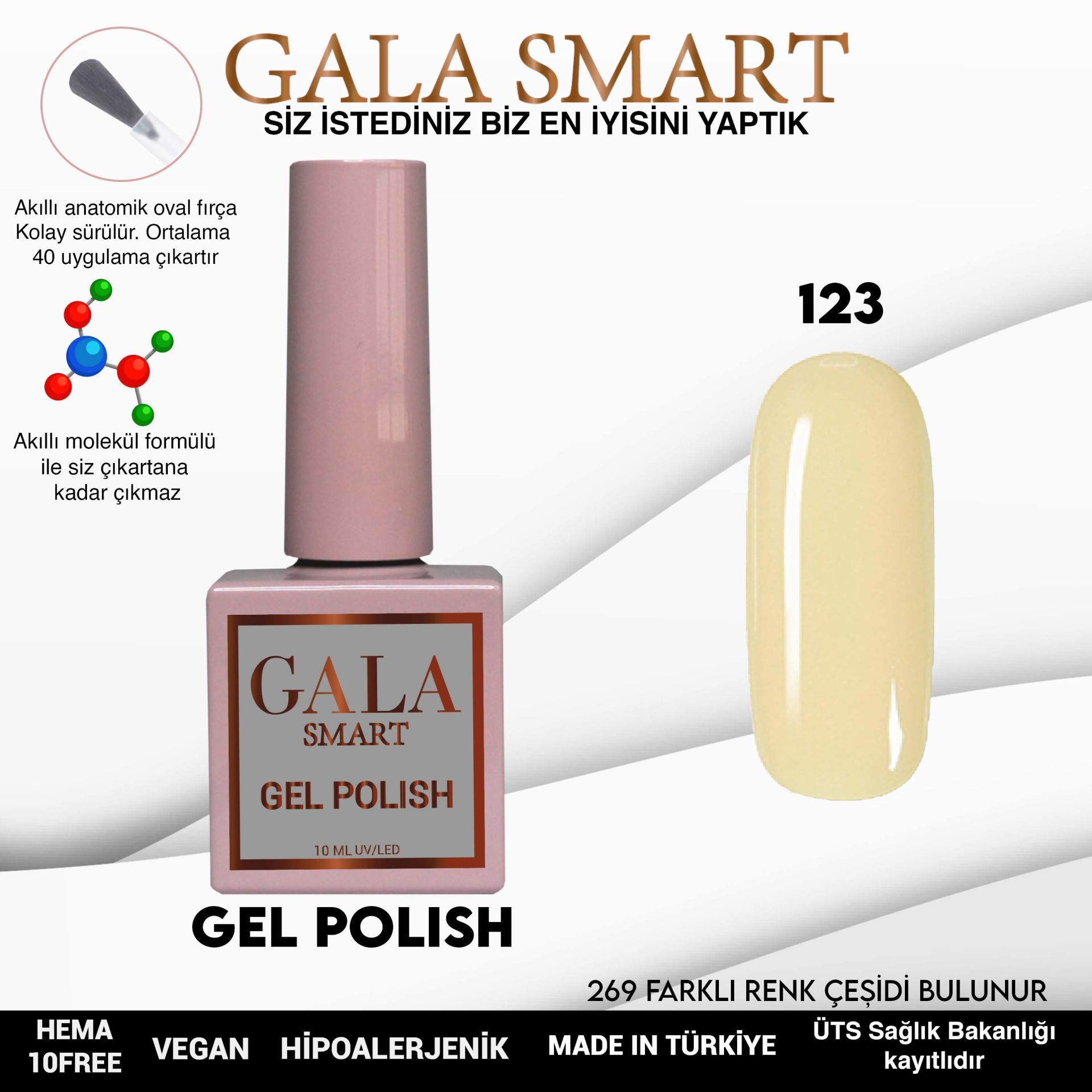 Gala Classic Kalıcı Oje 10 ml 123