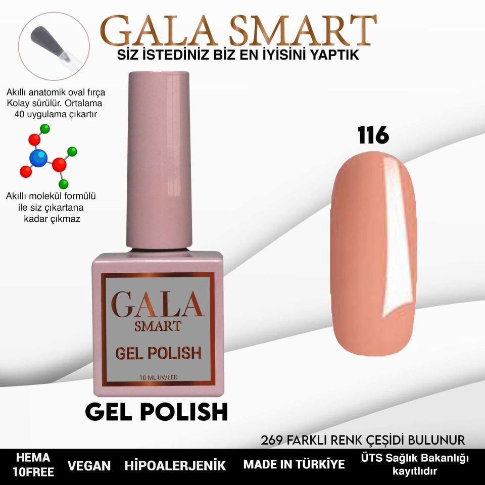 GALA CLASSİC KALICI OJE 10 mle 116