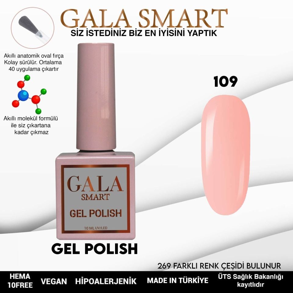 GALA CLASSİC KALICI OJE 10 mle 109