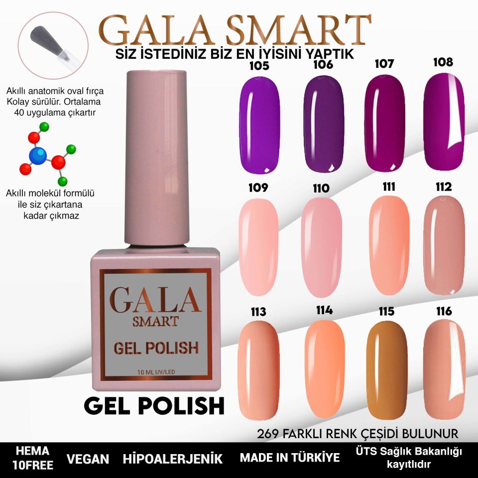 Gala Classic Kalıcı Oje 10 ml 105
