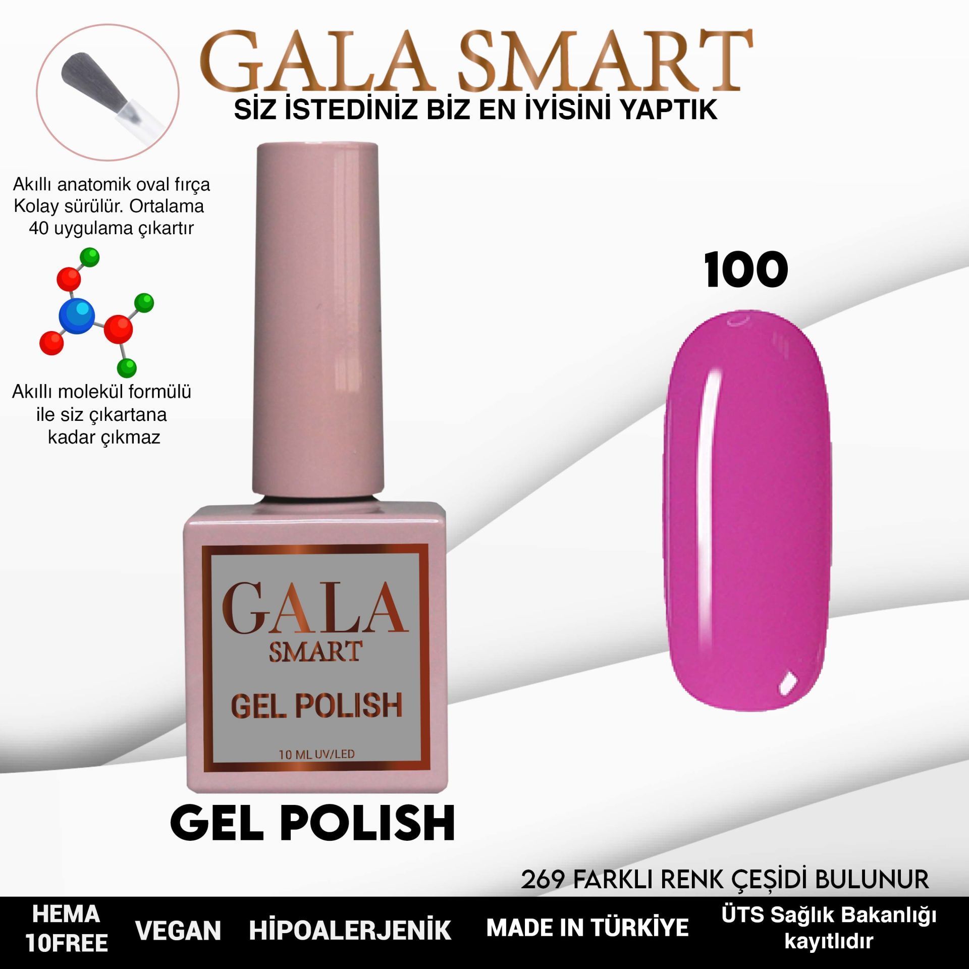 GALA CLASSİC KALICI OJE 10 mle 100