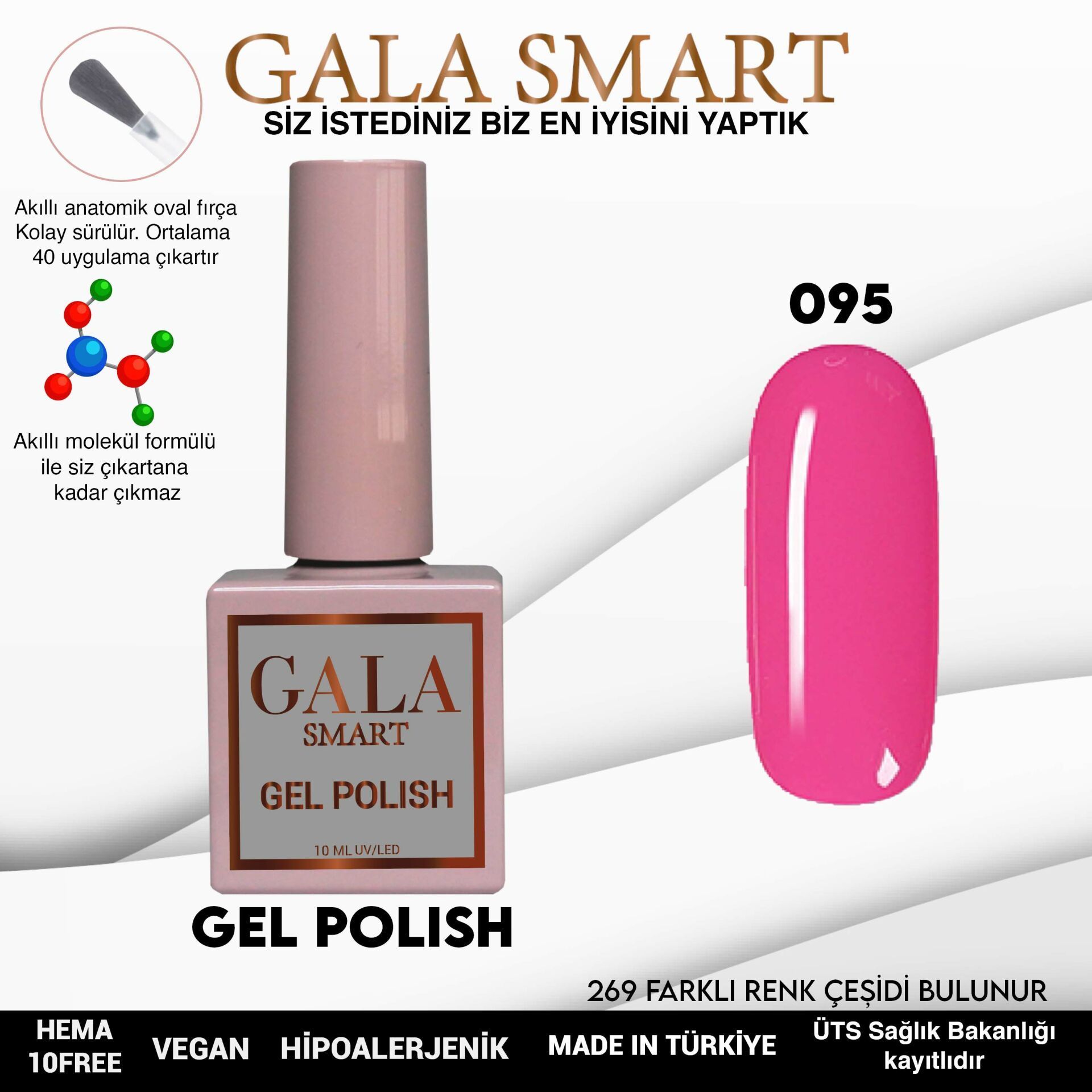 GALA CLASSİC KALICI OJE 10 mle 95