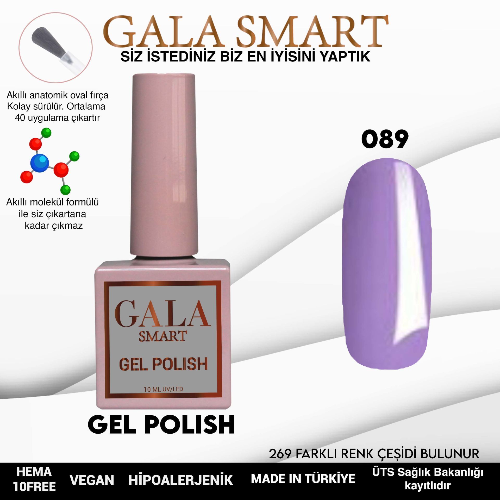 GALA CLASSİC KALICI OJE 10 mle 89
