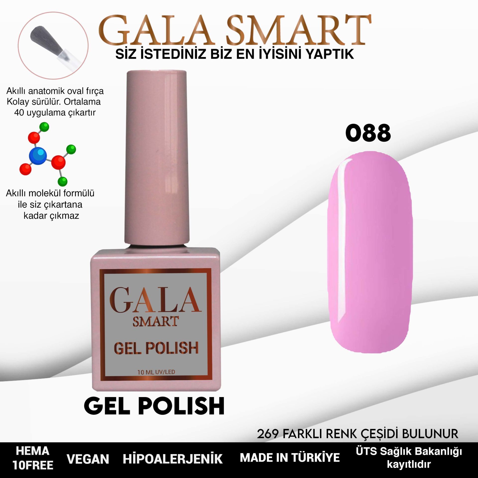 GALA CLASSİC KALICI OJE 10 mle 88